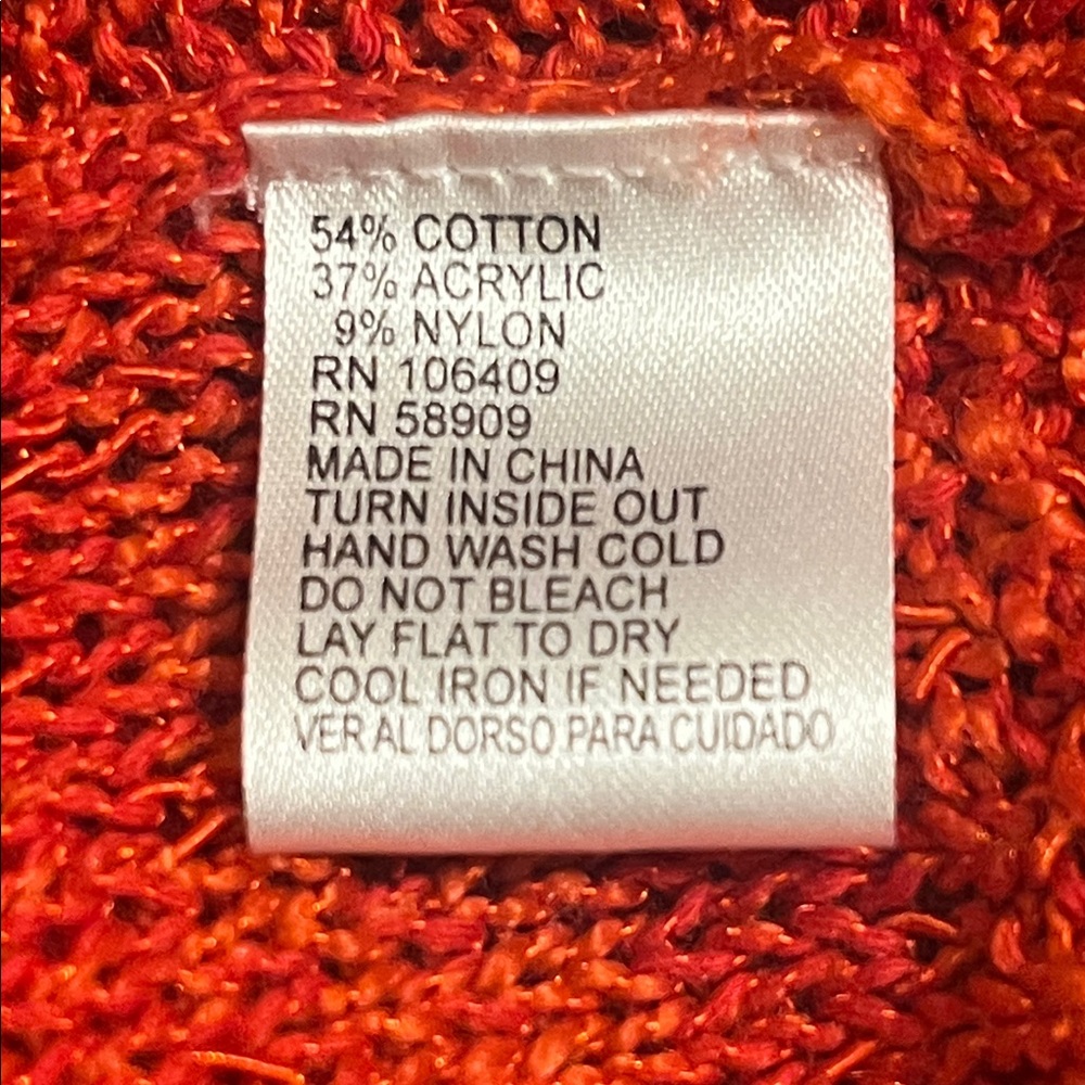 ANTONIO MELANI Red Crew Neck Sweater - Picture 3 of 4